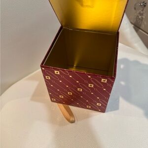 Decorative Maroon & Gold Gift Box